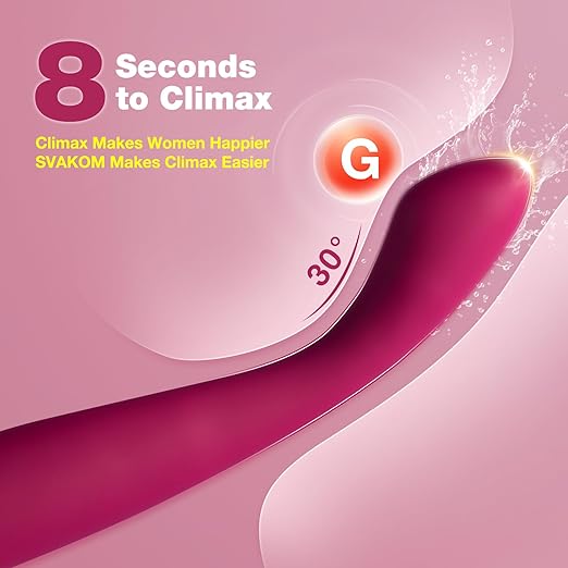 Heated G-Spot Vibrator Sex Toy - SVAKOM 2024 Updated APP Remote Control Heating Finger Vibrators with 5 * 5 Vibrations - Clitoral Vibe Personal Wand Massagers Adult Sex Toys for Women Climax Pleasure