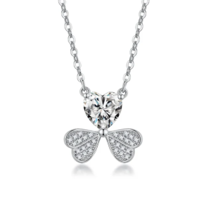 S925 Synthetic Moissanite Diverse Sparkling Charm Necklace Pendant Valentine's Day Lover Gifts for Women
