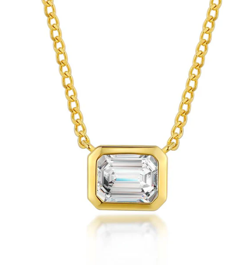 S925 Synthetic Moissanite Diverse Sparkling Charm Necklace Pendant Valentine's Day Lover Gifts for Women