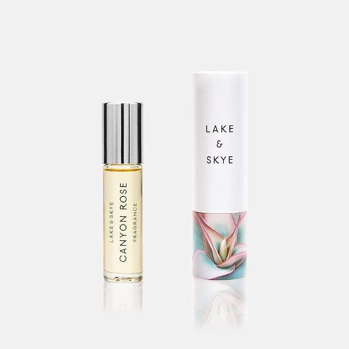 Lake & Skye - Canyon Rose Rollerball Fragrance Oil 0.33 oz (10 ml) - Warm Floral and Vanilla