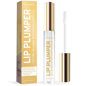 Lip Plumper Gloss, Clear Plumping Lip Gloss for Visibly Hydrated, Volumized Lips with Nourishing Ingredients to Smooth Lip Wrinkles.