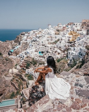 Santorini, Greece - a romantic blend of blue and white