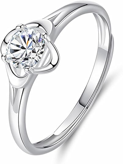 14K White Gold 1 Carat Diamond Ring For Women Wedding Engagement Ring For Womens IGI Certified, Gift For Her, Jewelry For Women