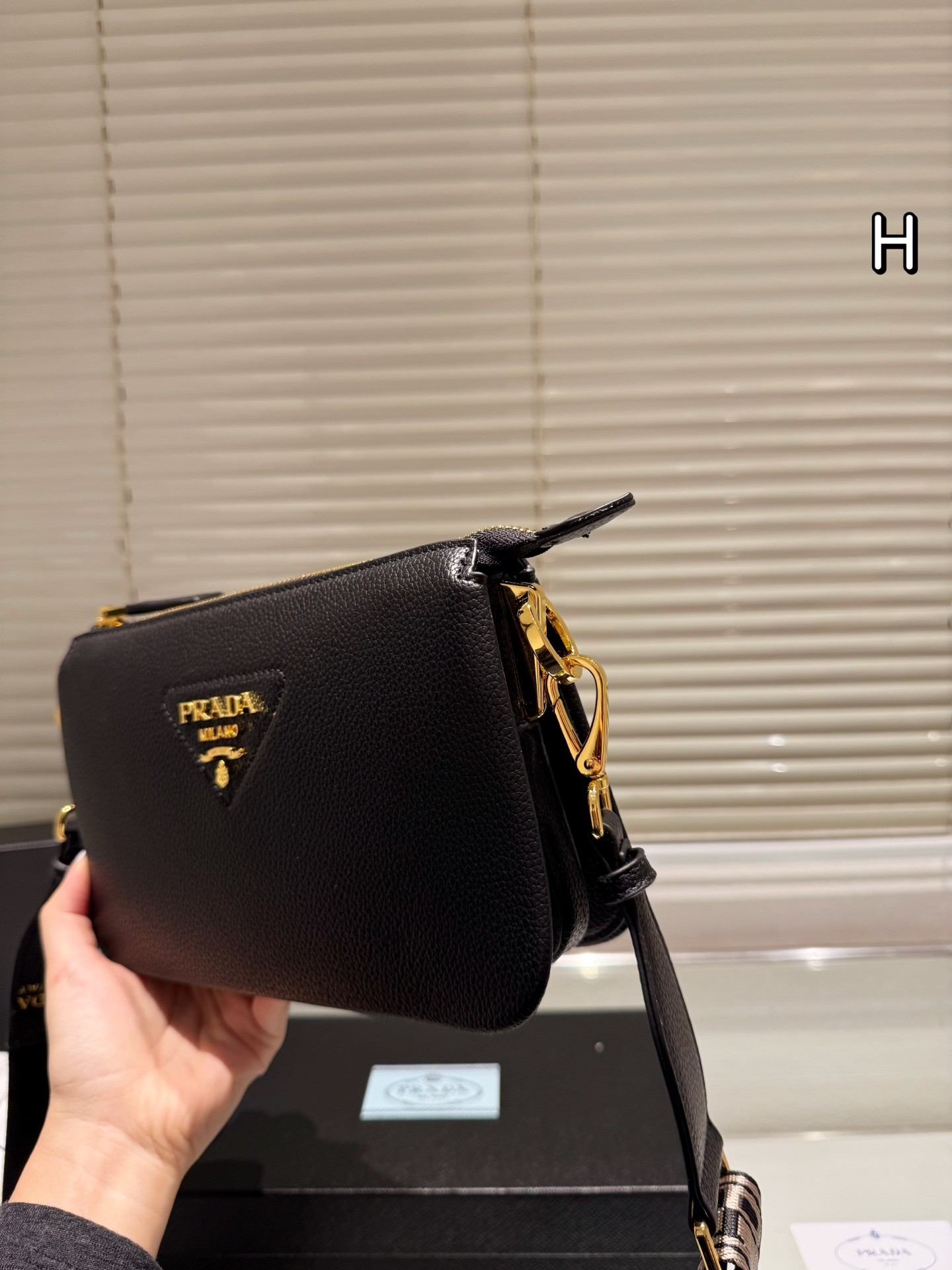 Prada Vitello Phenix Series Crossbody Bag