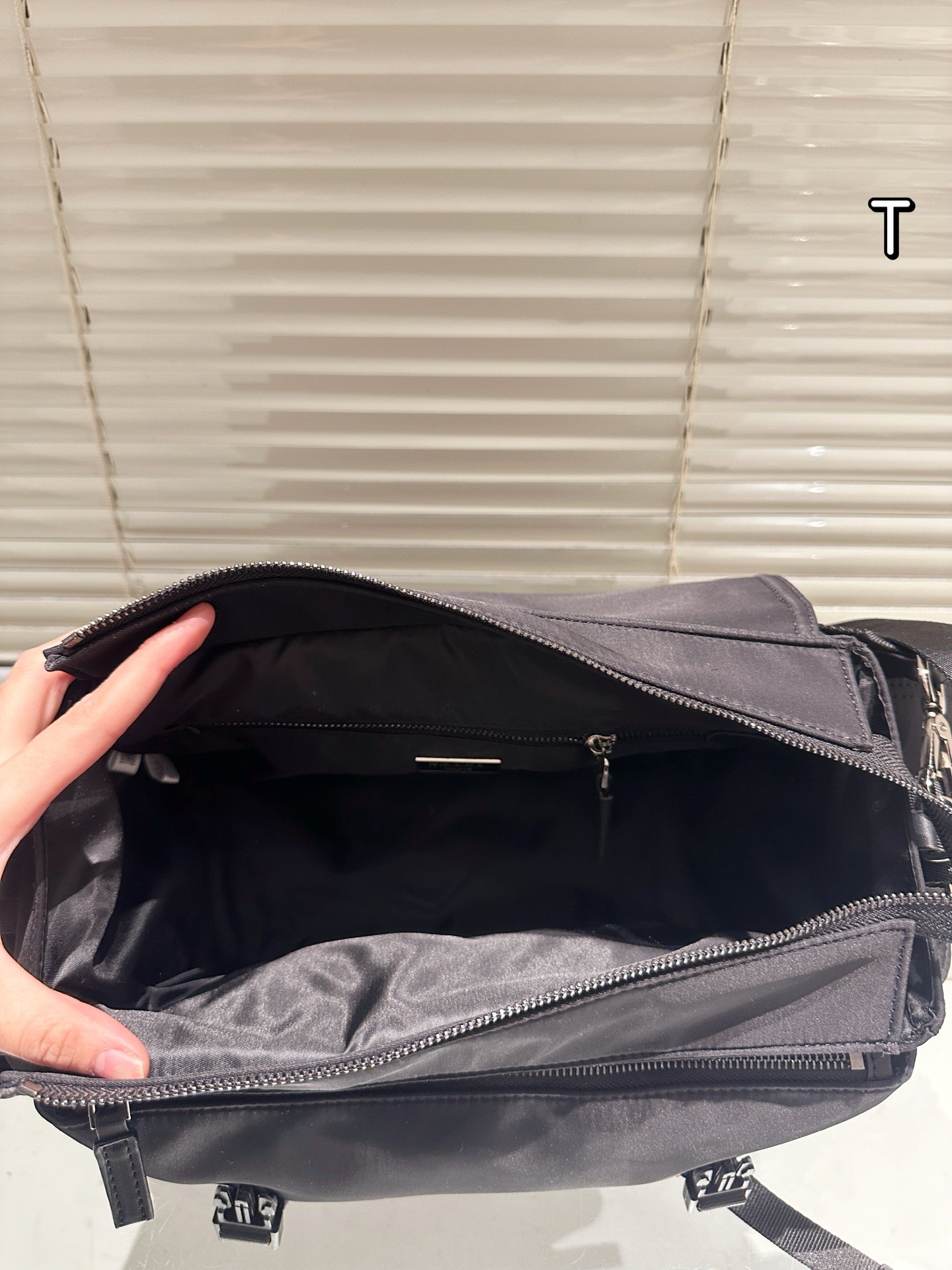 Prada Explore Series Recycled Nylon and Leather Messenger Bag