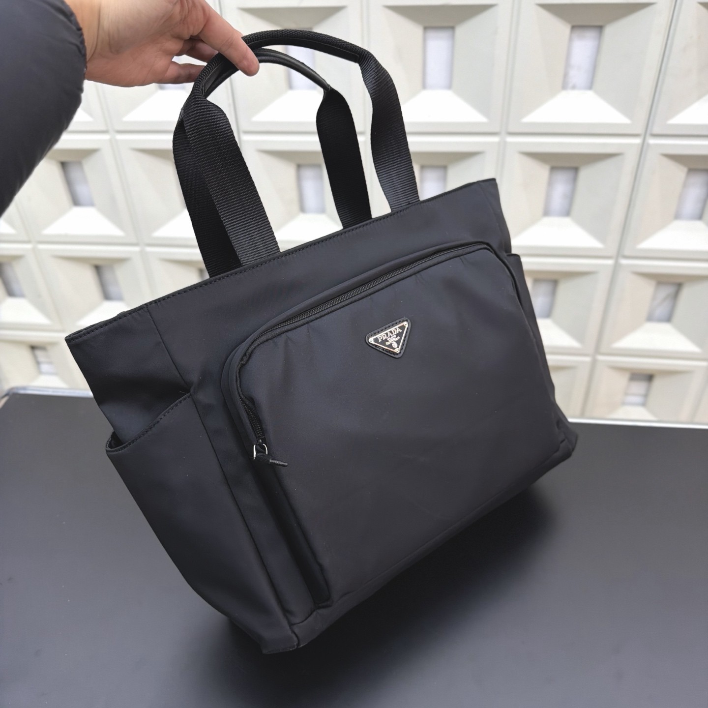 Prada Recycled Nylon Tote Bag