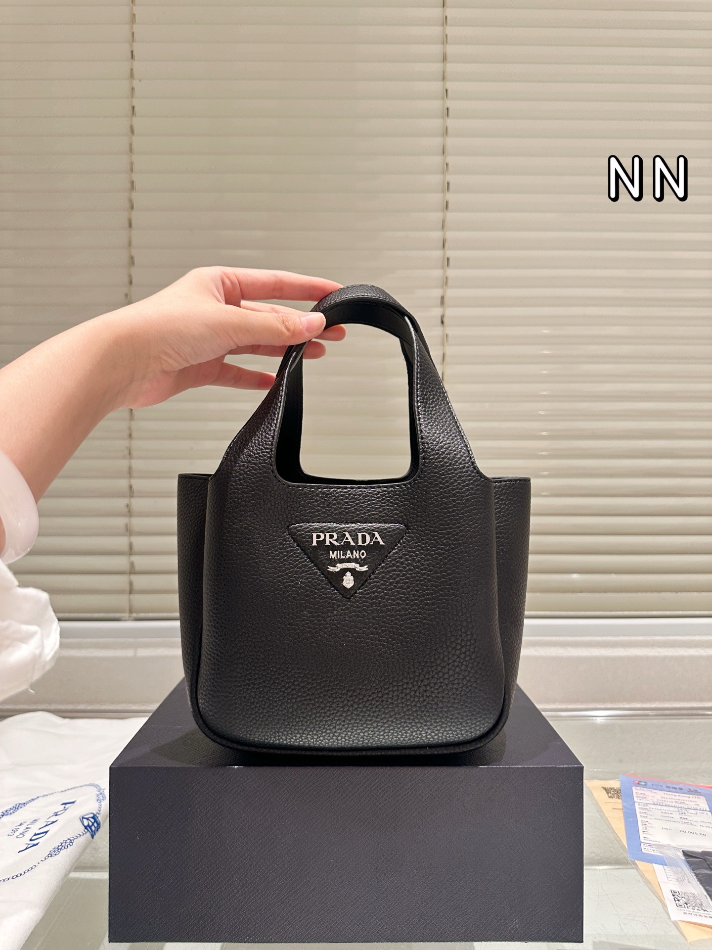 Prada Small Leather Tote Bag