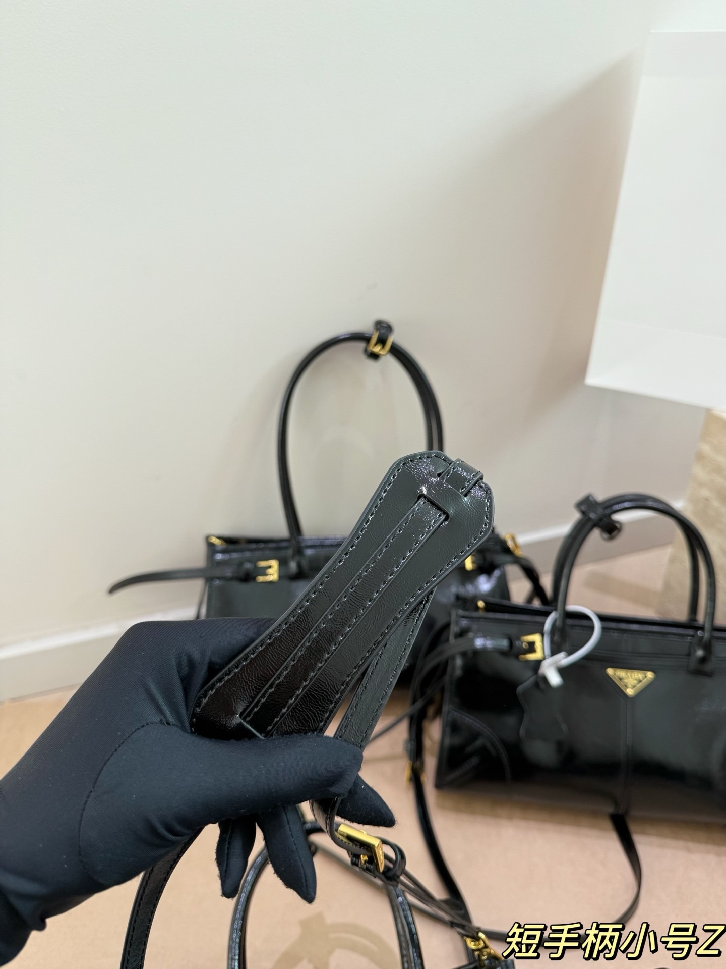 Prada Bonnie Mini Leather Handbag