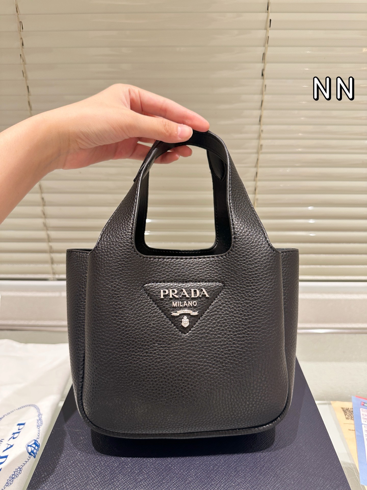 Prada Small Leather Tote Bag
