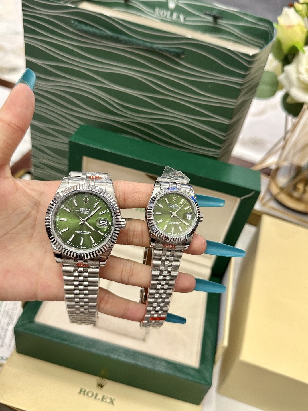 Rolex Datejust matching pair