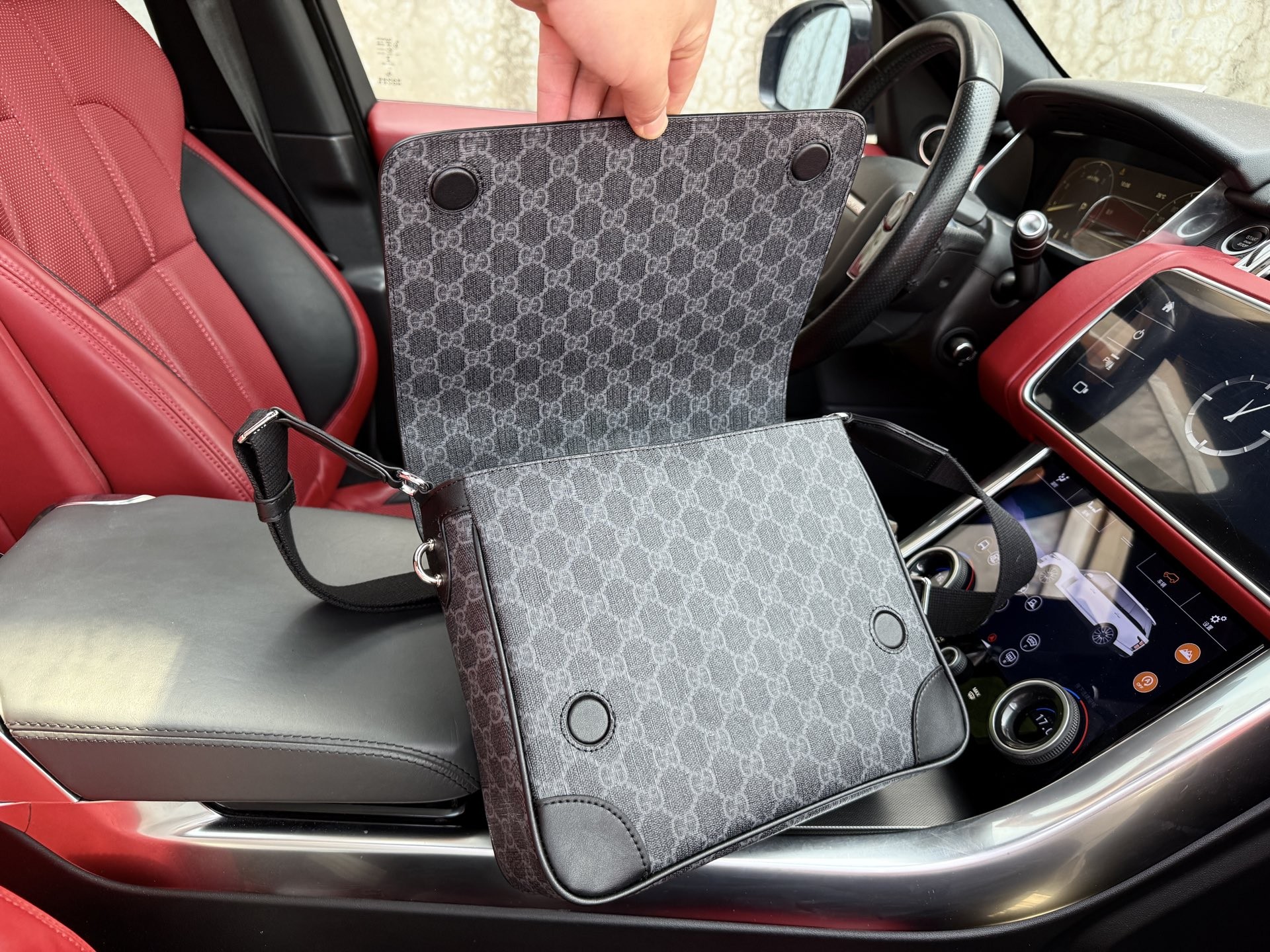 Gucci GG Emblem Medium Crossbody Bag