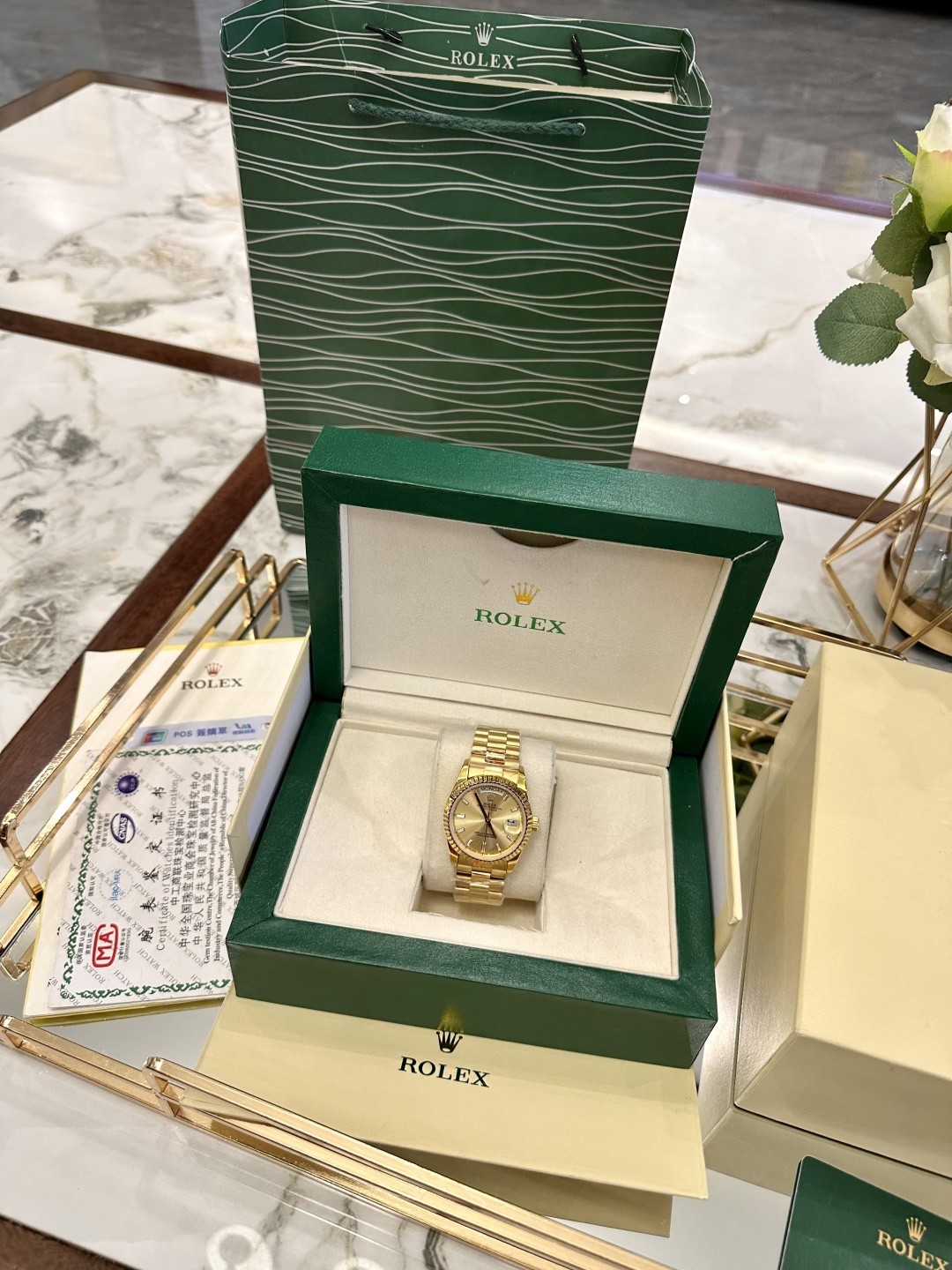 Rolex Day-Date watch, commonly known as the “President's Watch”