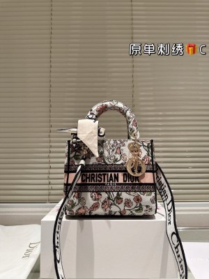 (Dior) Small Lady D-Lite Handbag