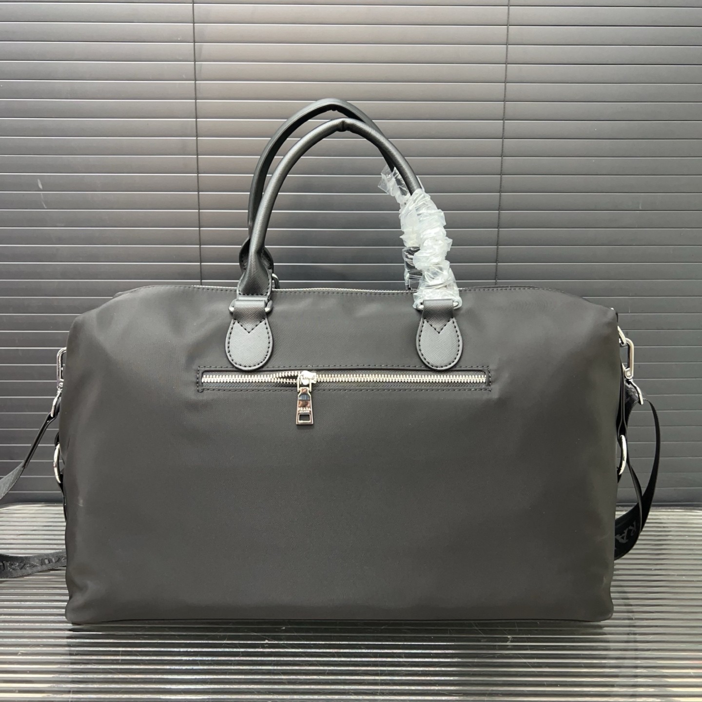 Prada Black Nylon Travel Bag