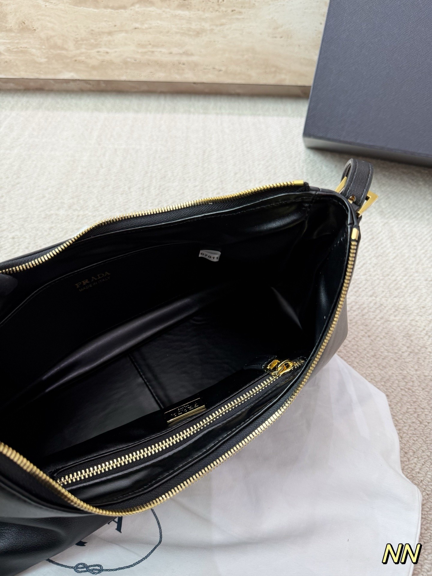 (Prada) Aimée Medium Leather Shoulder Bag