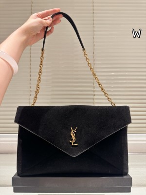 Sac à main en daim à chaîne (Saint Laurent)