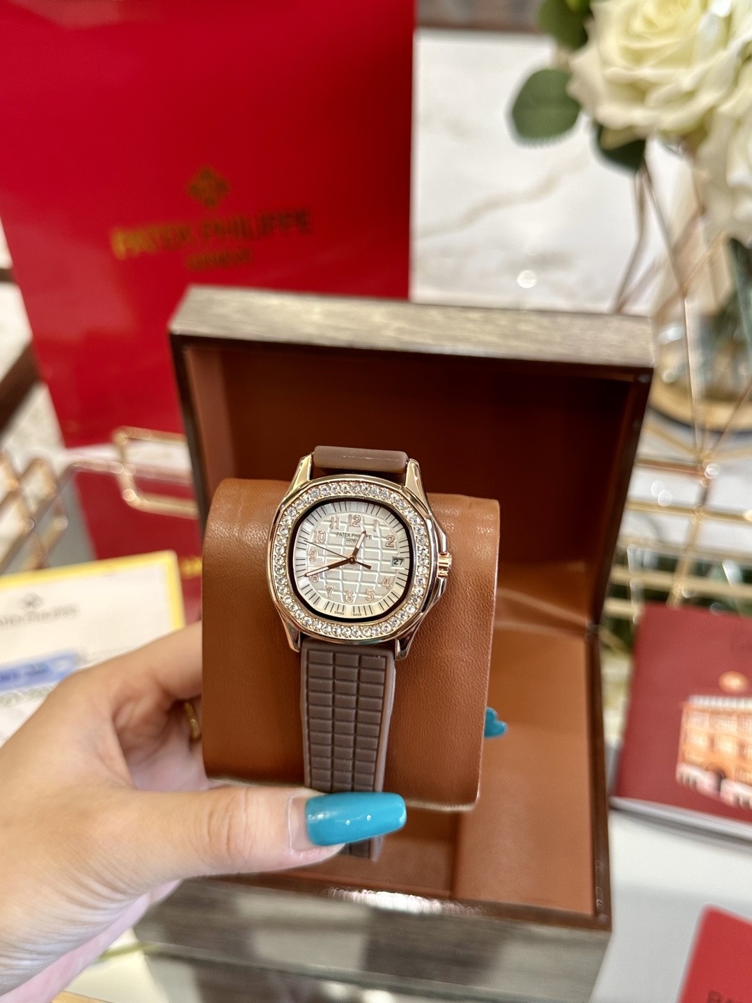 Patek Philippe Aquanaut Luce Collection Rose Gold Diamond-Set Watch