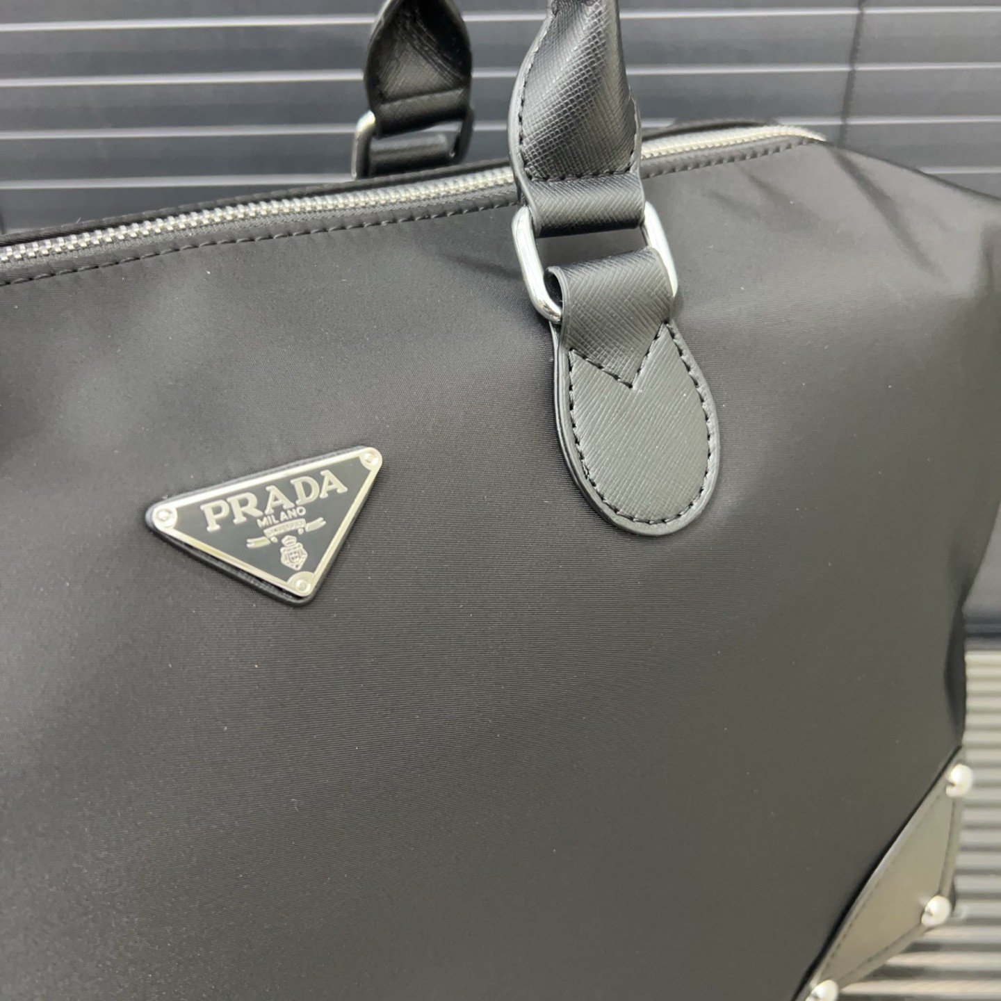 Prada Black Nylon Travel Bag