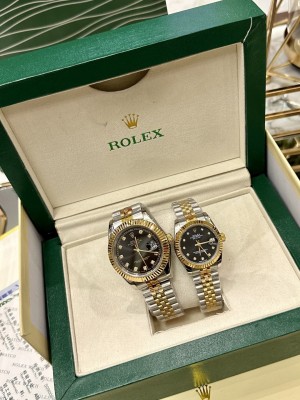 Rolex) Two-tone gold Datejust watch