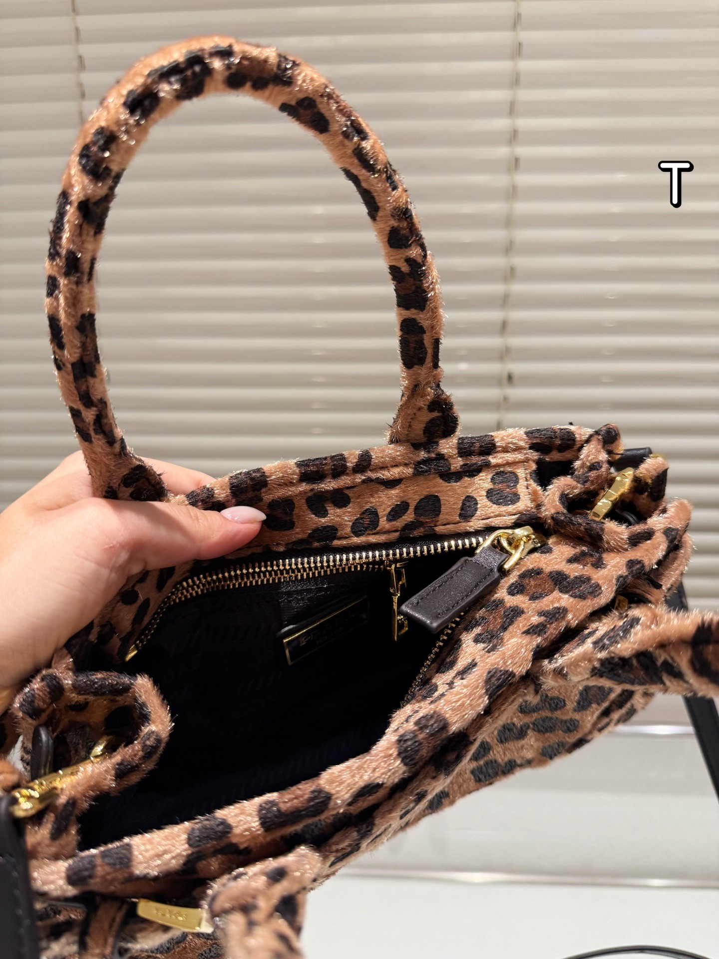 (Prada) Bonnie Mini Printed Leather Tote Bag