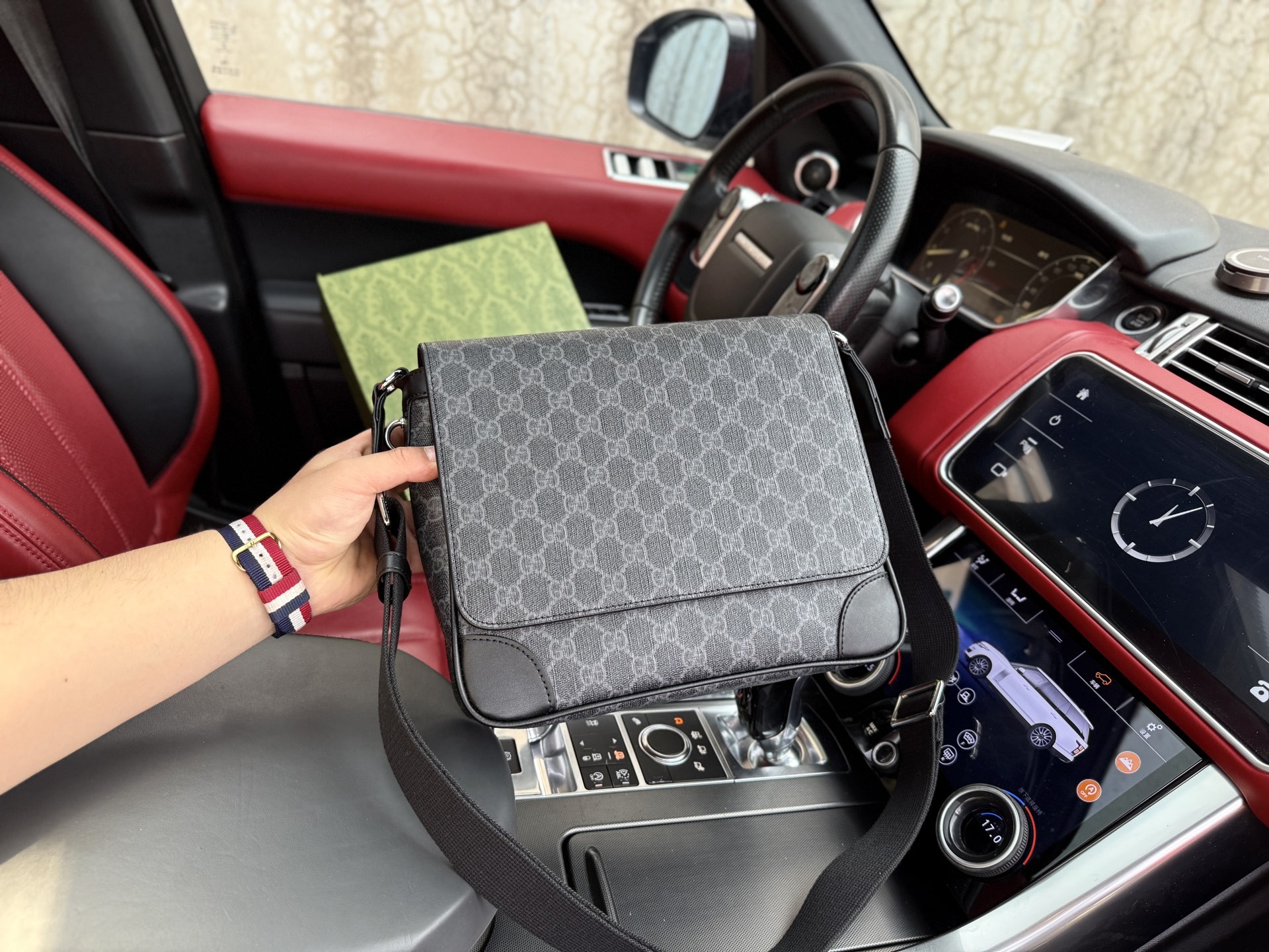 Gucci GG Emblem Medium Crossbody Bag