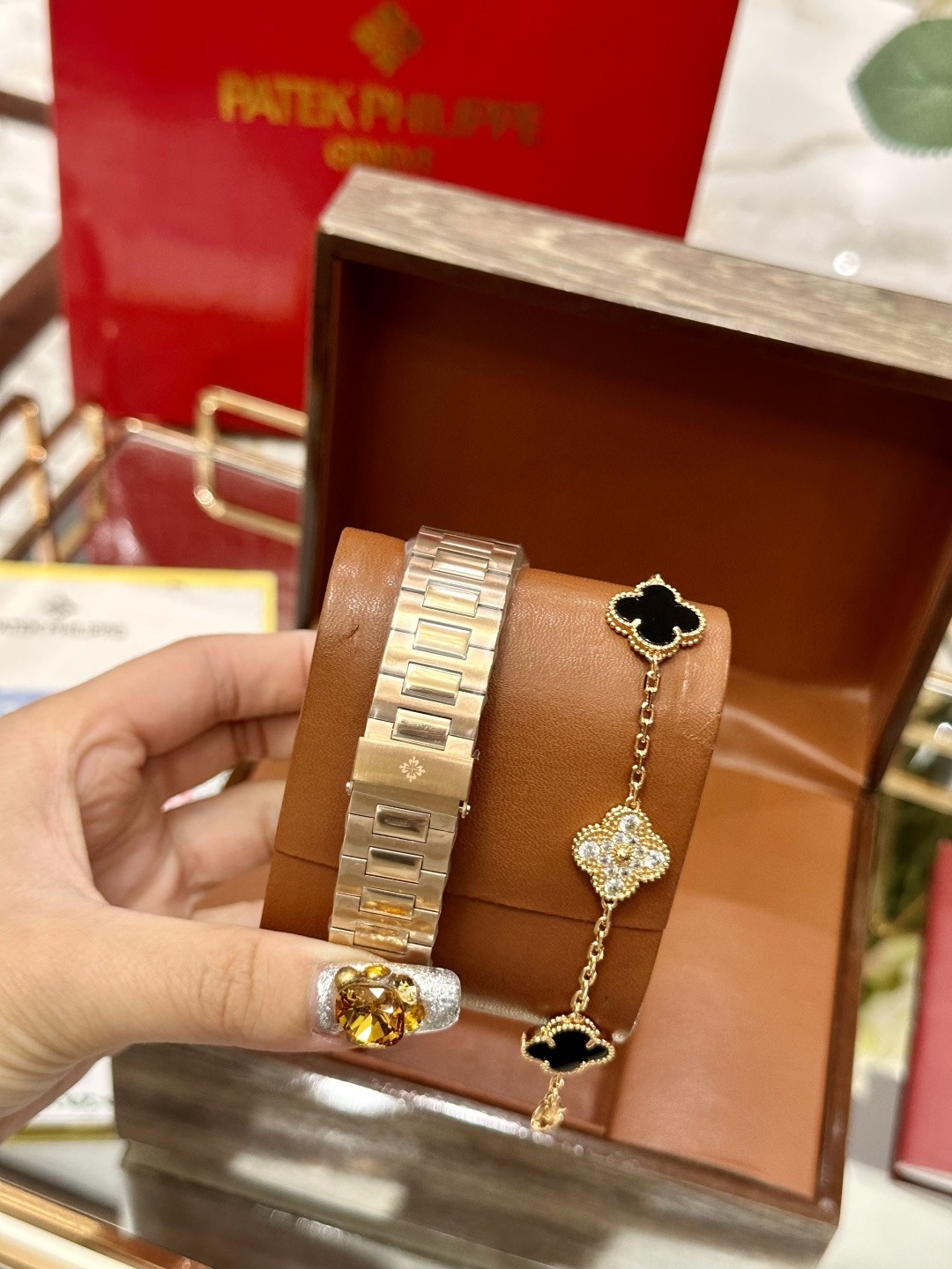 Patek Philippe Nautilus Collection Rose Gold Diamond-Set Watch