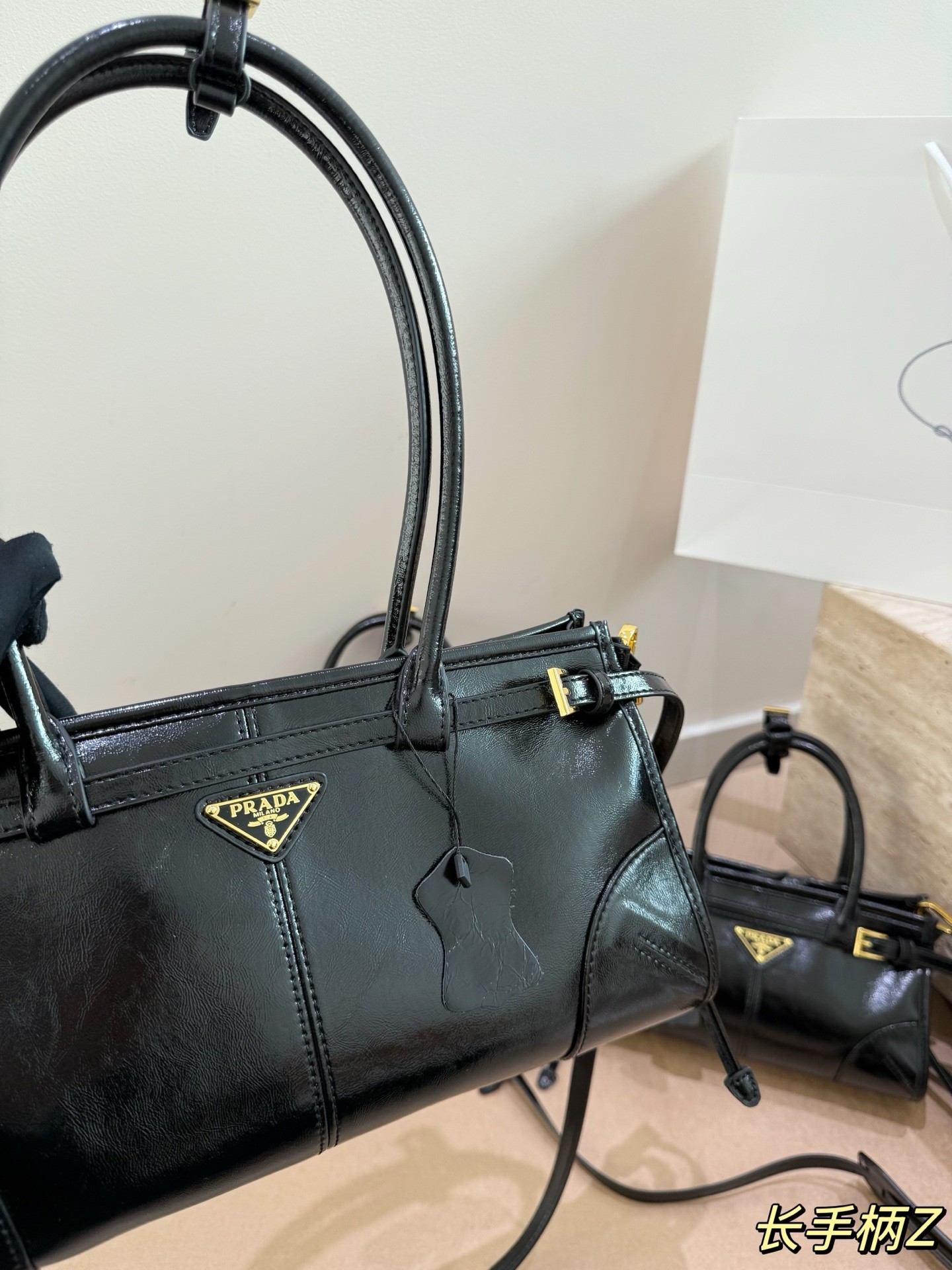 Prada Bonnie Medium Leather Tote Bag