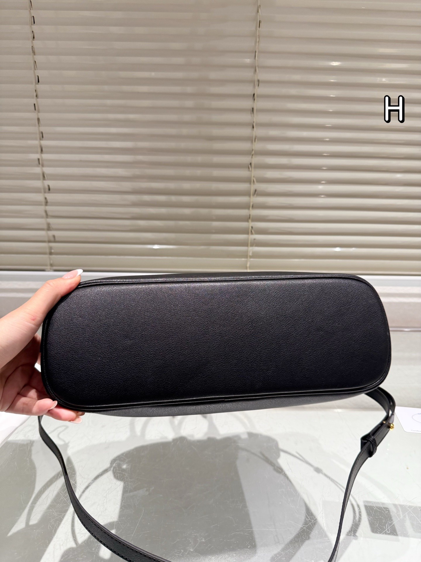 Prada Buckle Leather Tote Bag