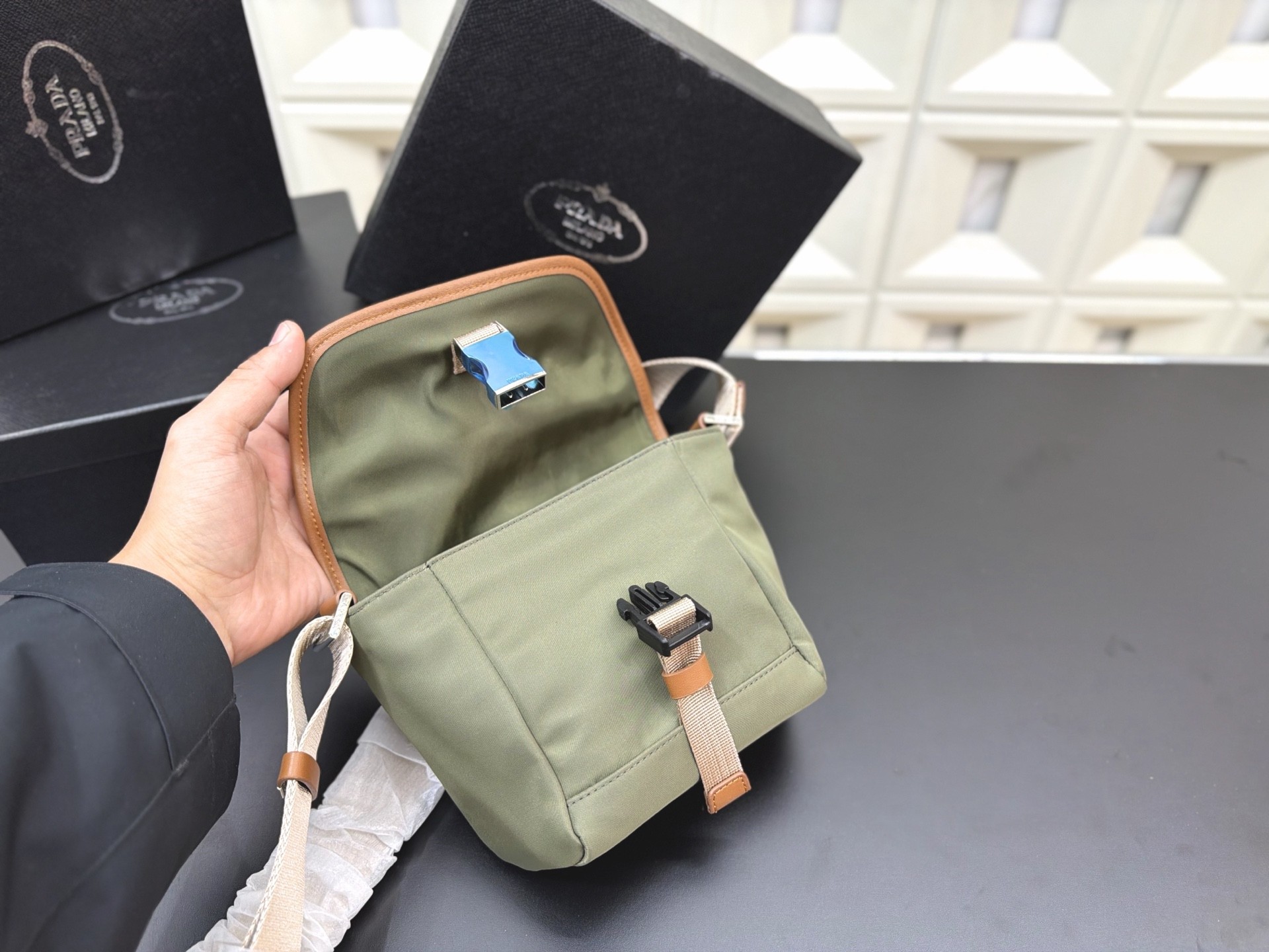 Prada  Shoulder bag or crossbody bag.