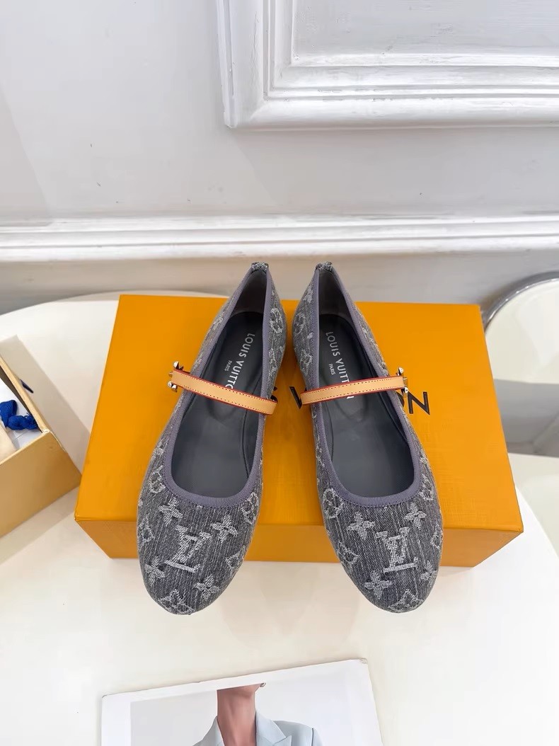 Louis Vuitton's Romy flat ballet shoes.