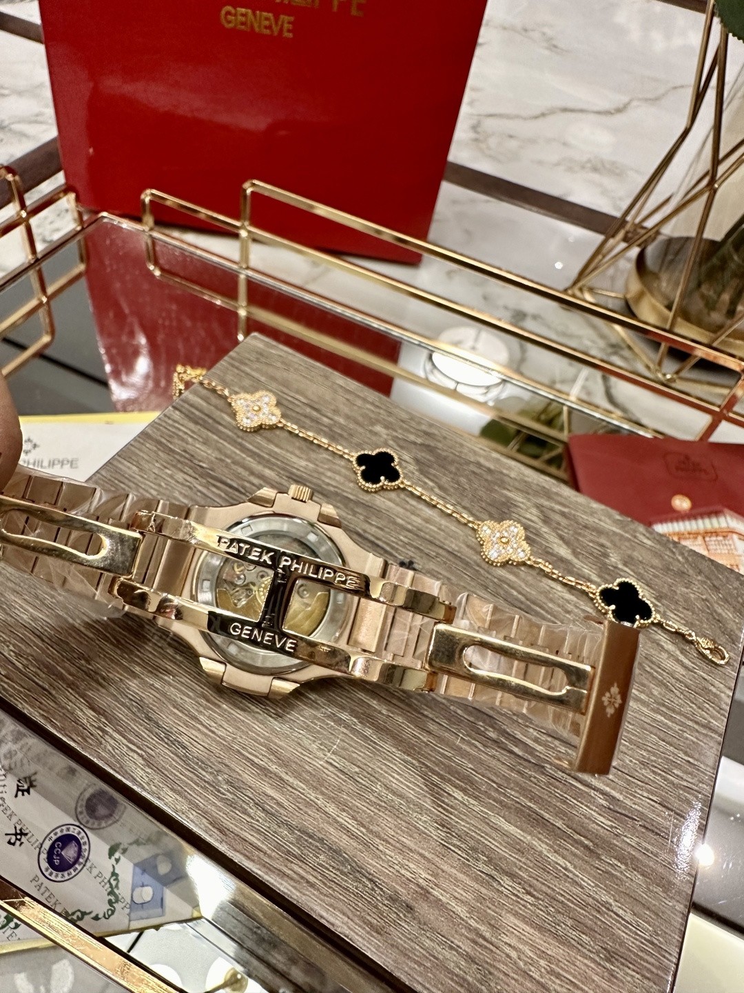 Patek Philippe Nautilus Collection Rose Gold Diamond-Set Watch