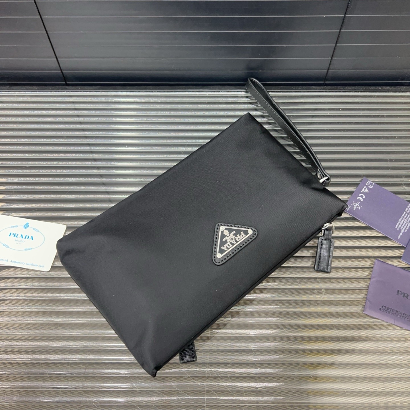 Prada Saffiano Leather Pouch