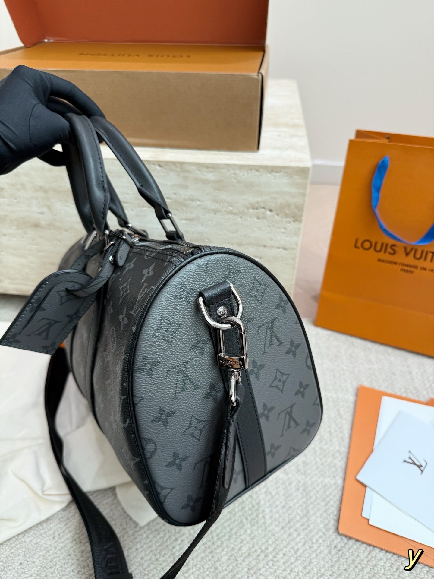 （Louis Vuitton） Keepall Bandoulière 35 Monogram Eclipse