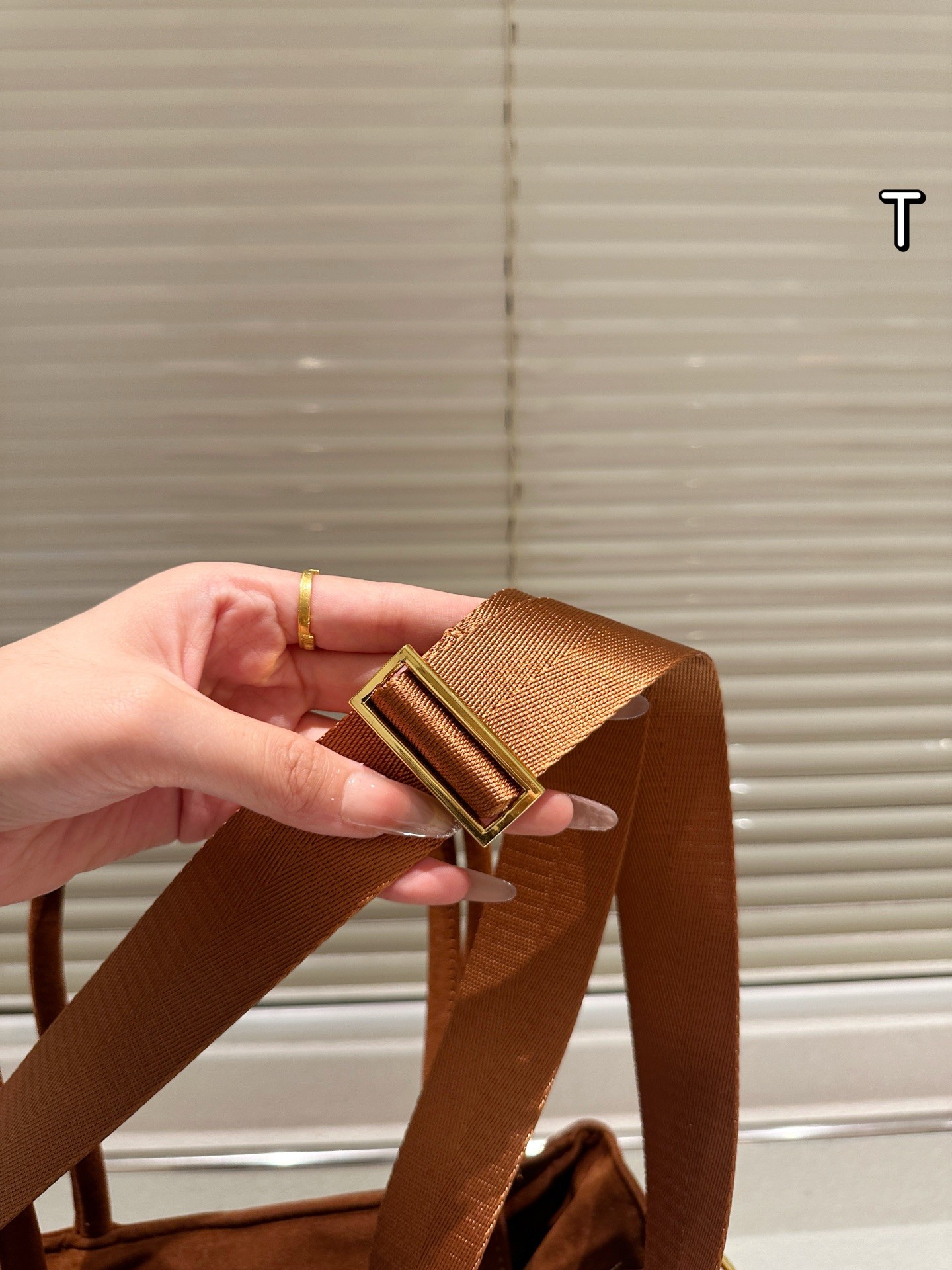 Prada Explore Brown suede handbag