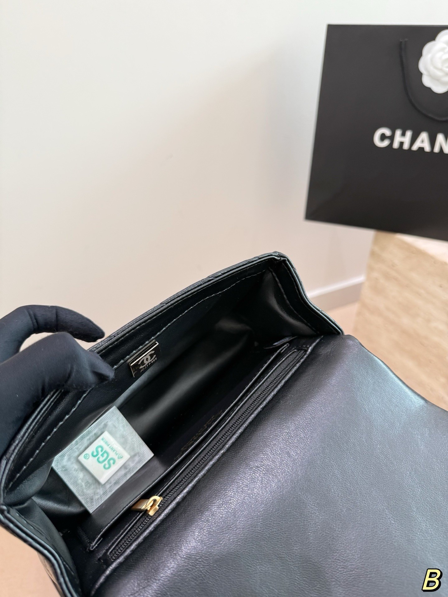 (Chanel) Mini Classic Top-Handle Flap Bag