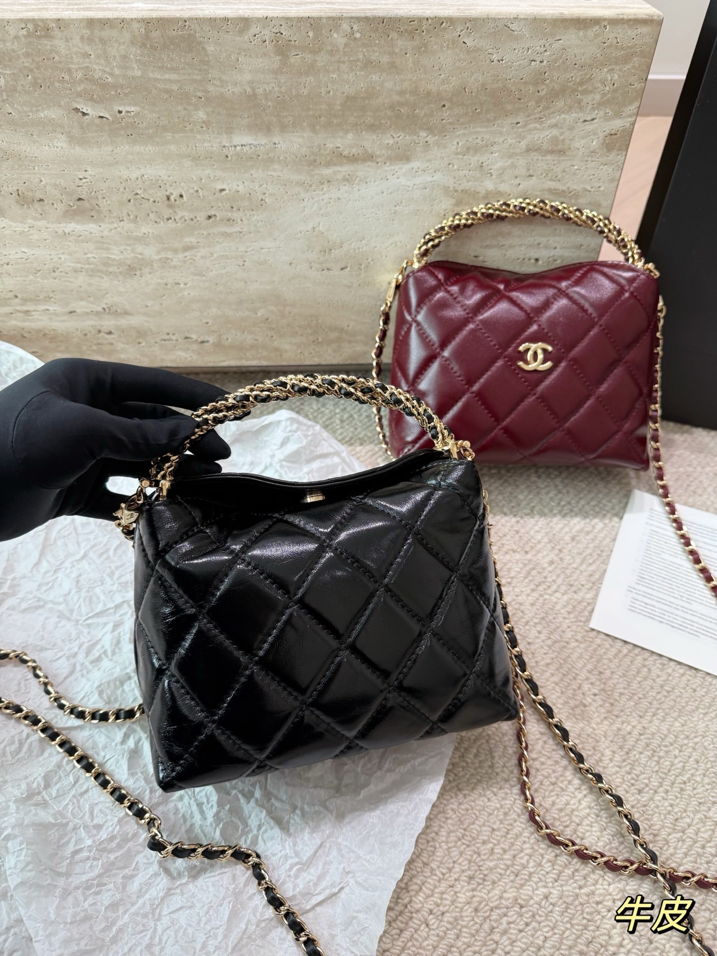 （Chanel）Mini Flap Bag With Top Handle