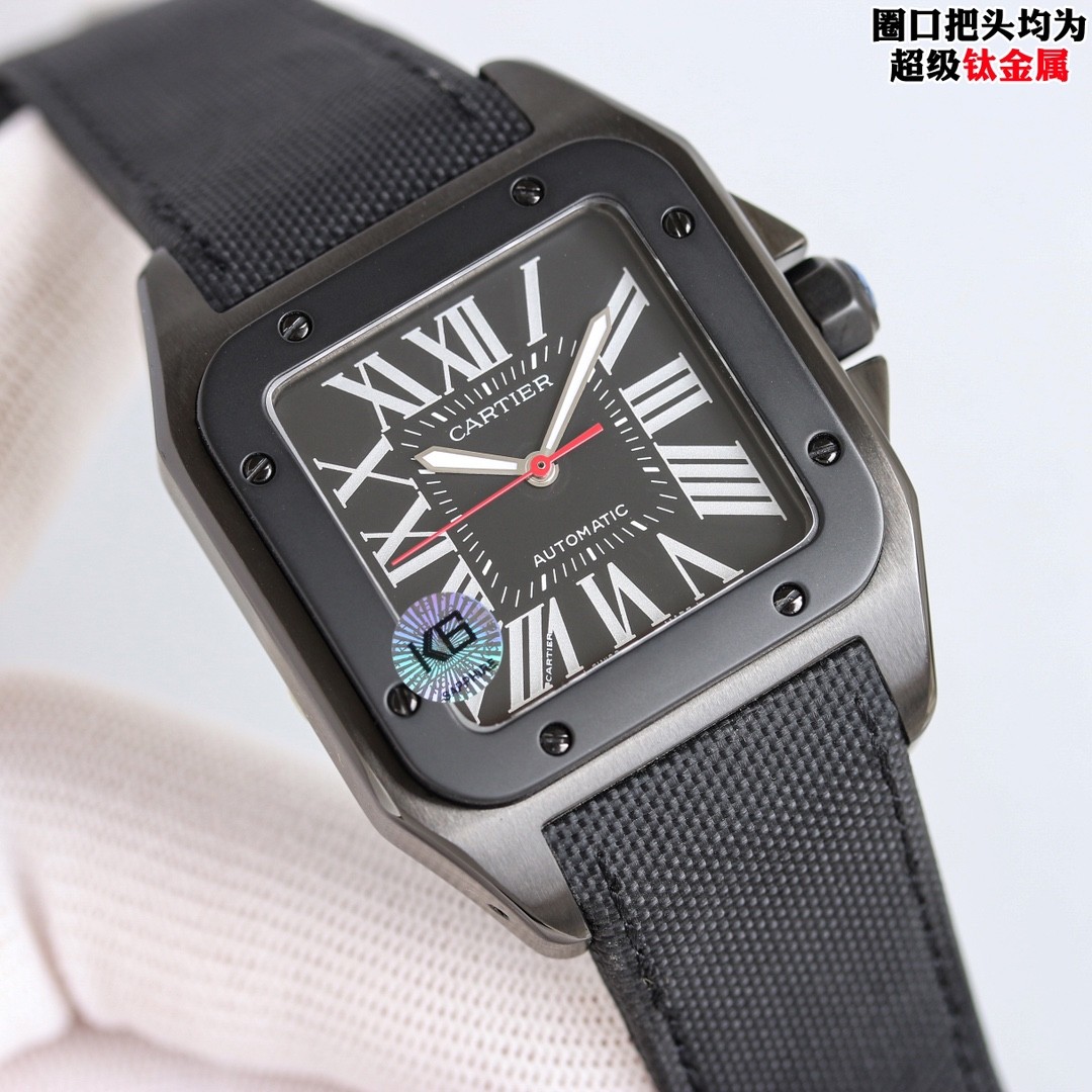 (Cartier) Santos 100 Carbon