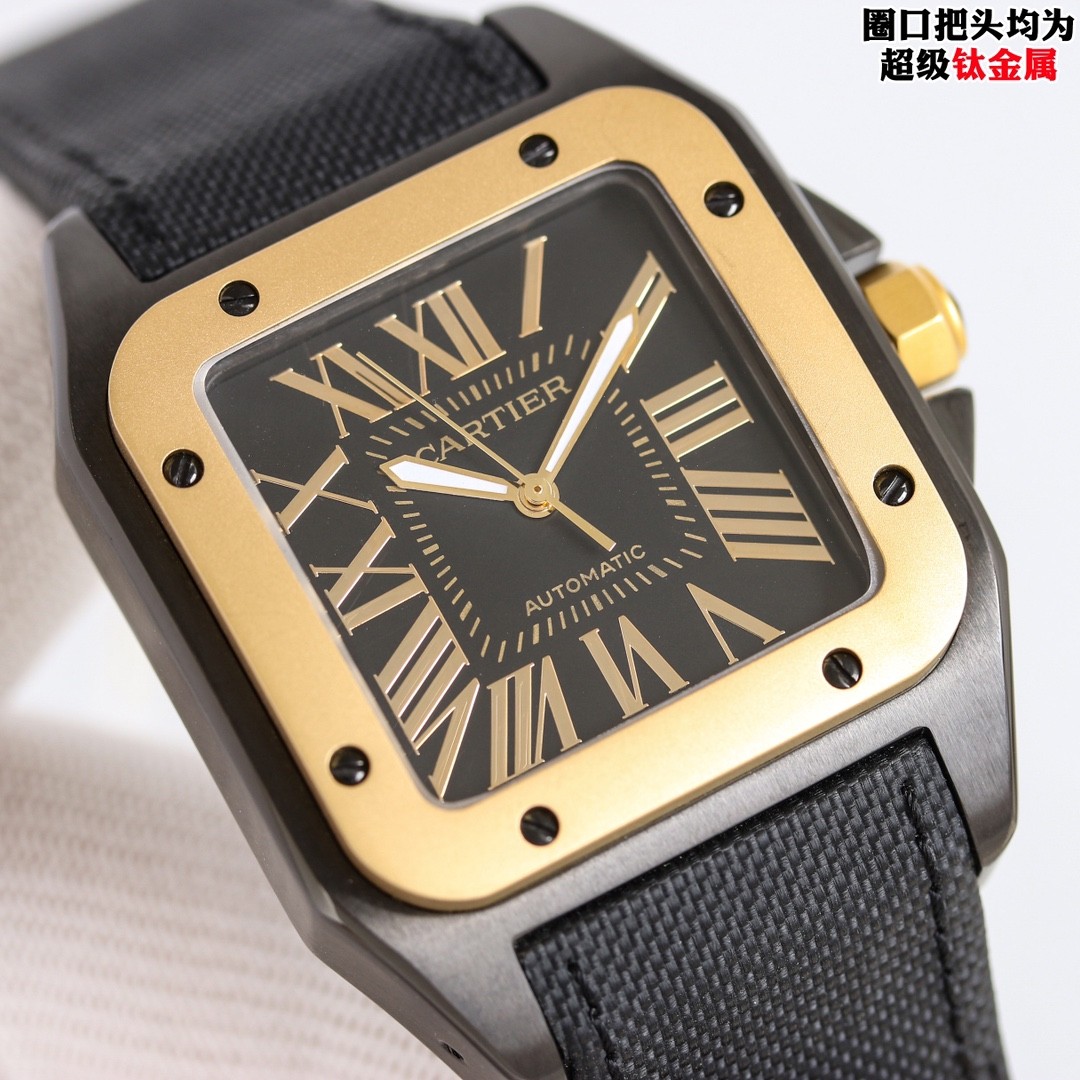(Cartier) Santos 100 Men's Watch.