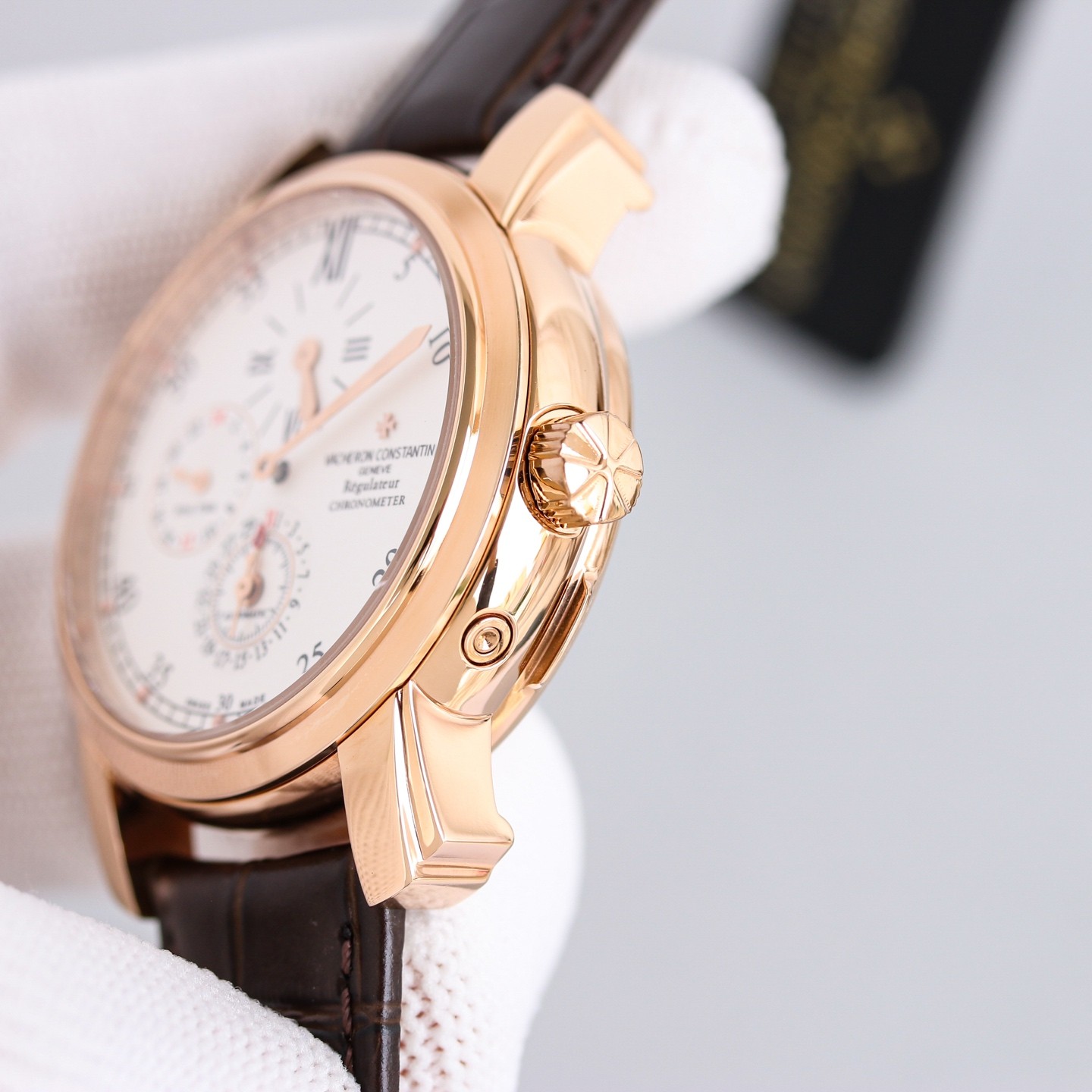 (Vacheron Constantin) Malte Dual Time Zone Standard Hands Watch