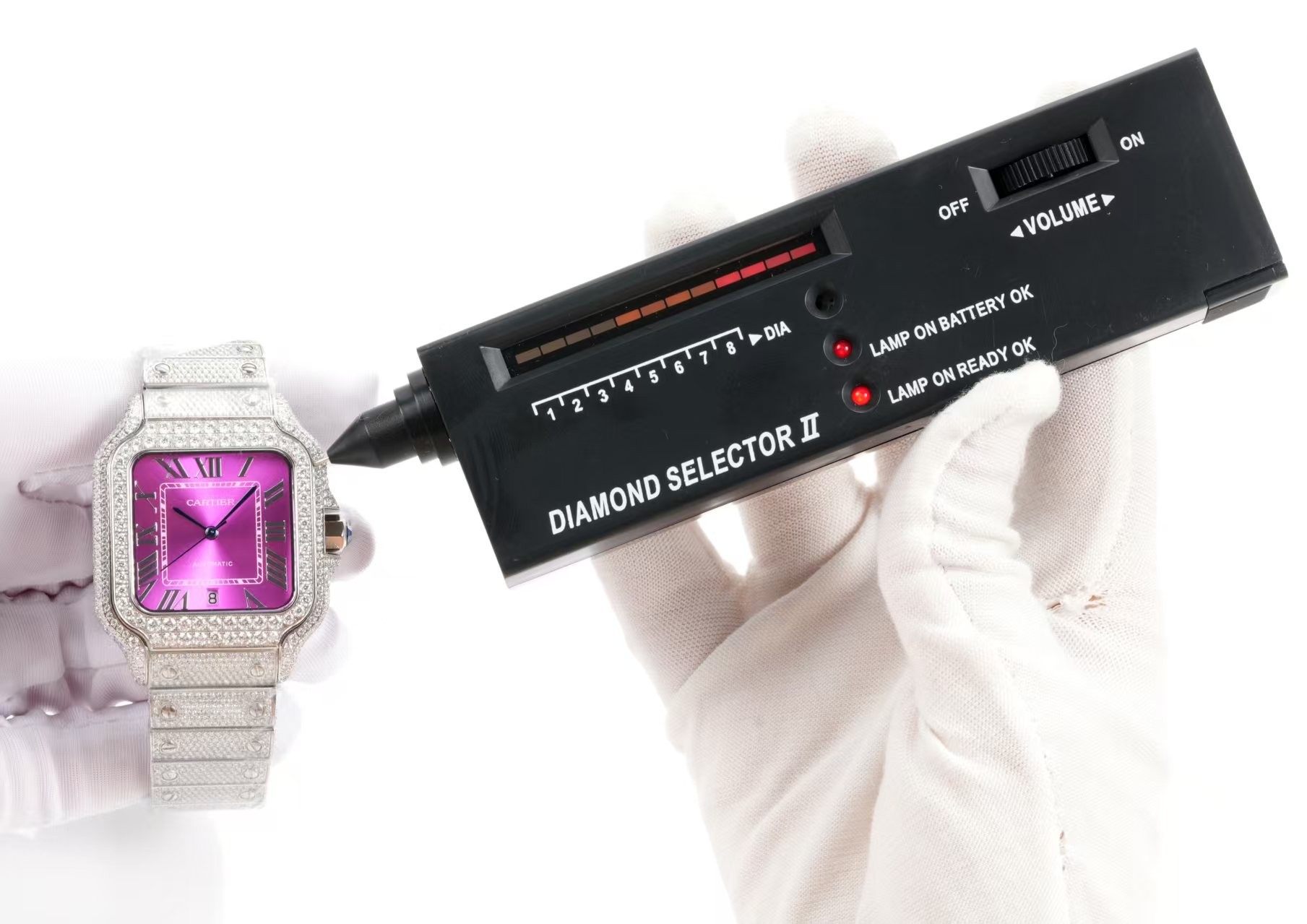 Large-sized watches from the Cartier Santos collection