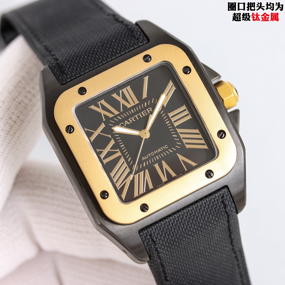 (Cartier) Santos 100 Men's Watch.