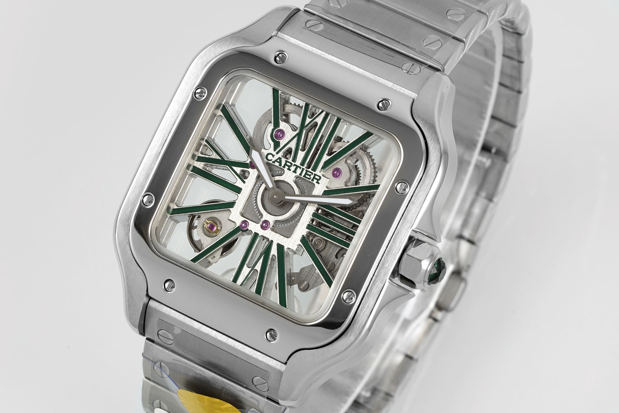 (Cartier) Skeleton Watches from the Santos de Cartier Collection